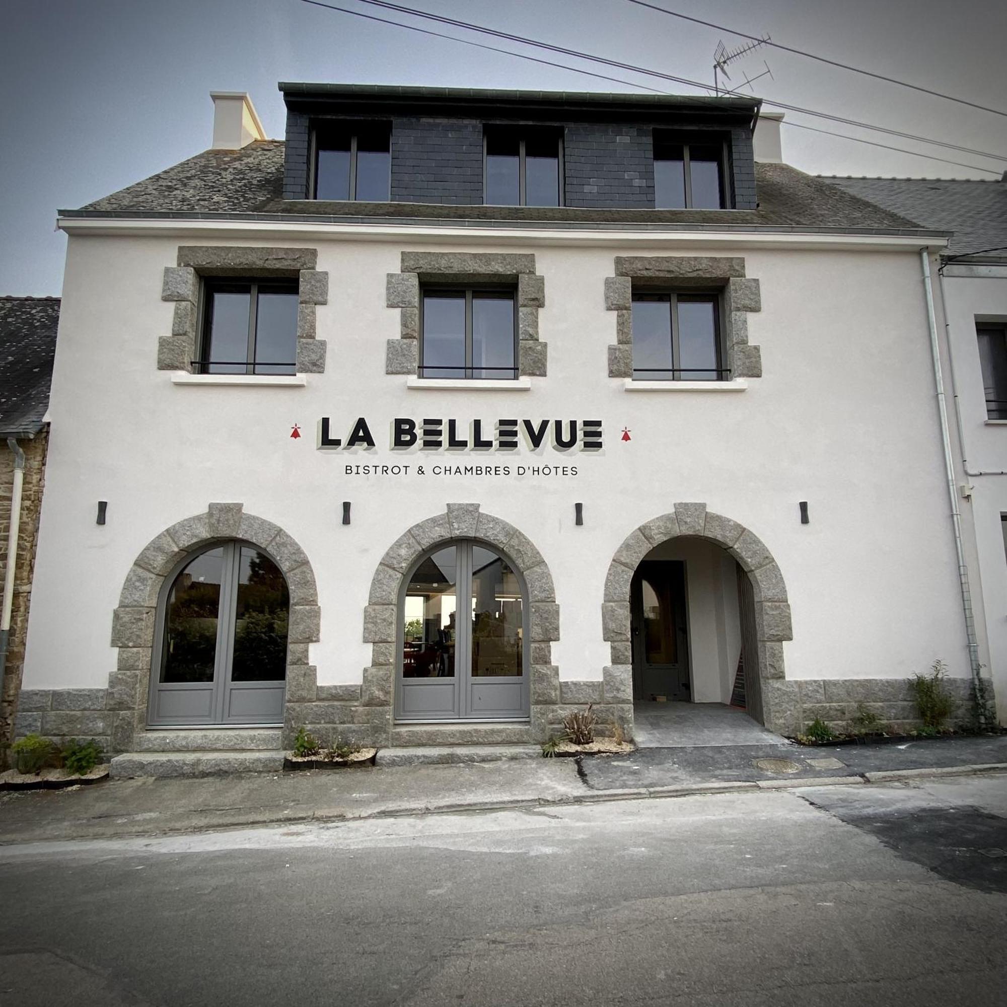 La Bellevue Bistrot Et Chambres D'Hotes Séné Esterno foto